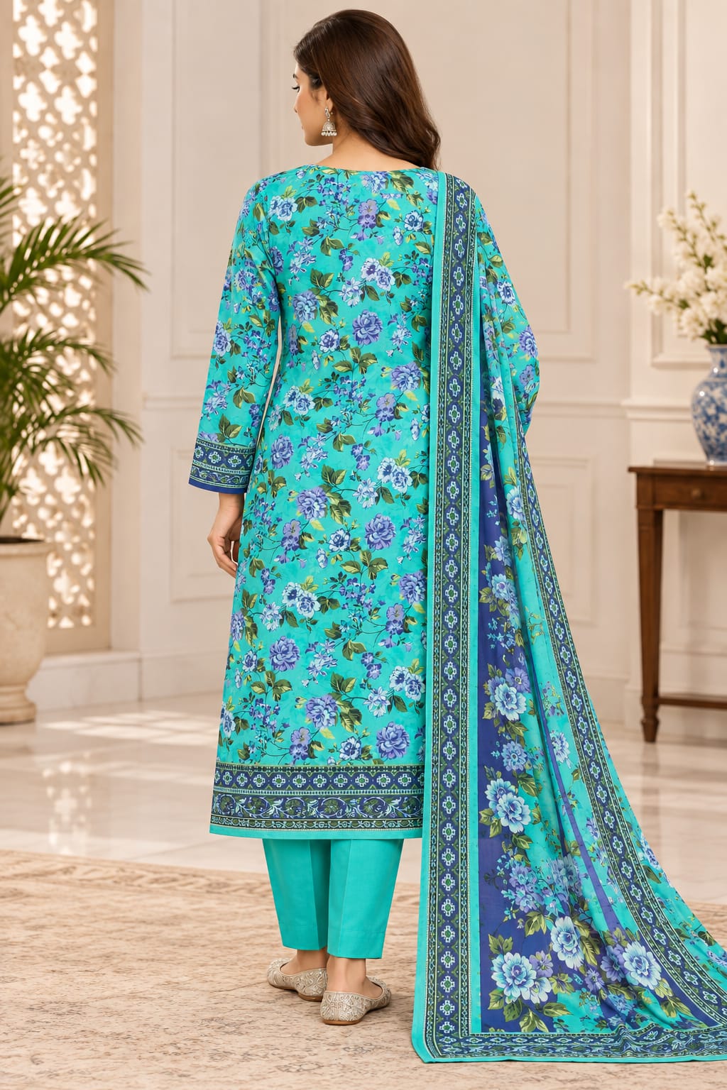 Premium Unstitched 3 Piece Cotton
