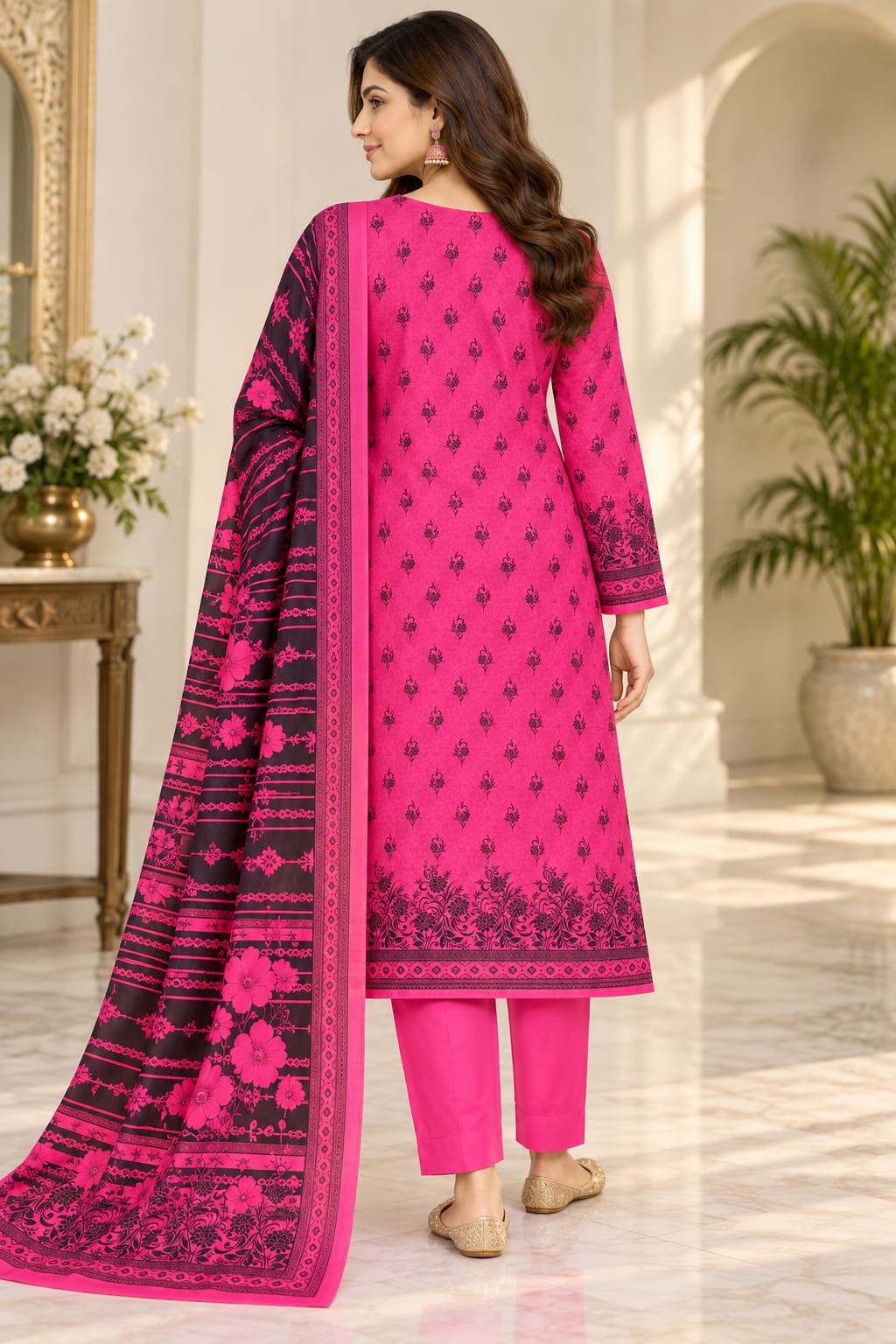 Premium Unstitched 3 Piece Cotton