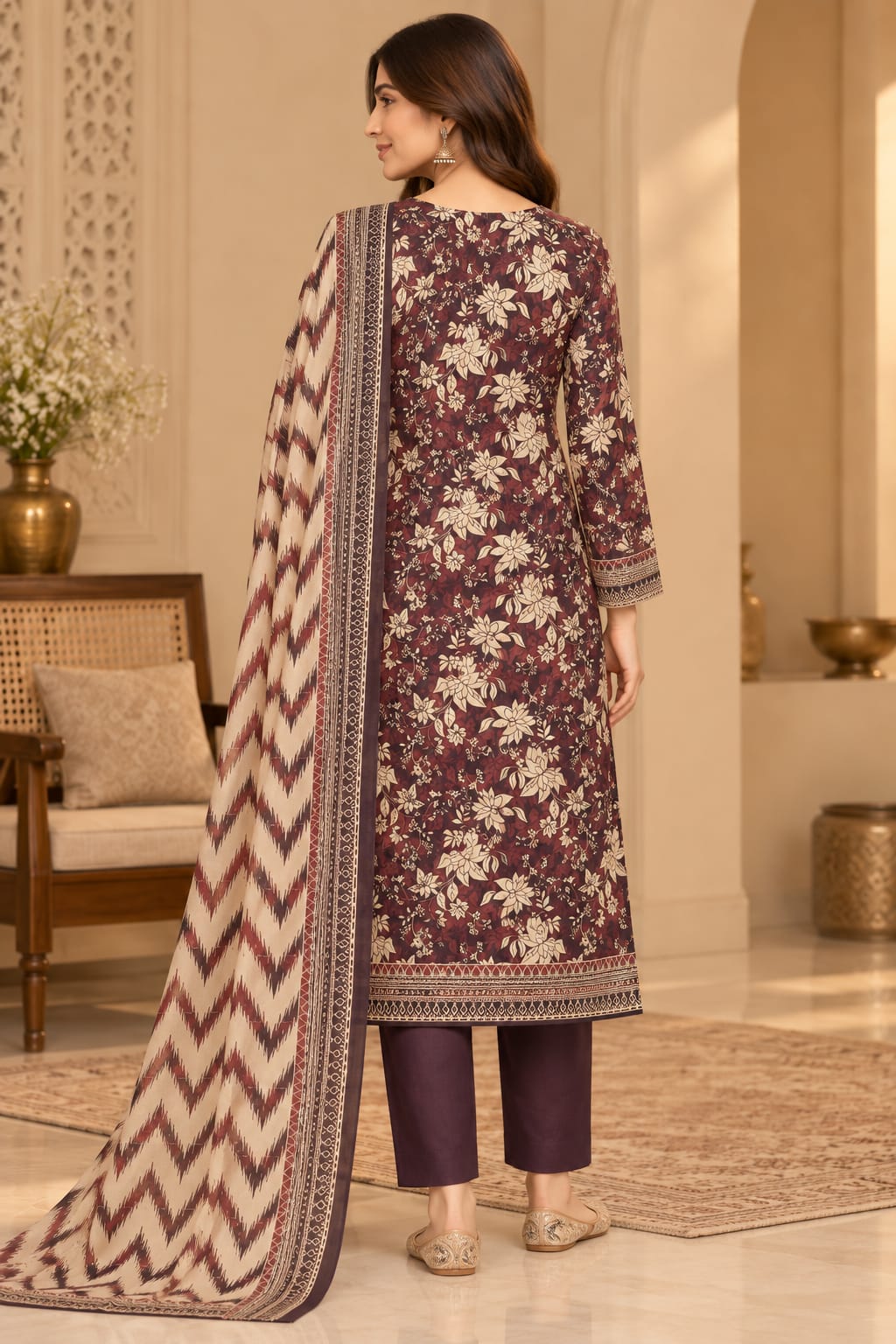 Premium Unstitched 3 Piece Cotton