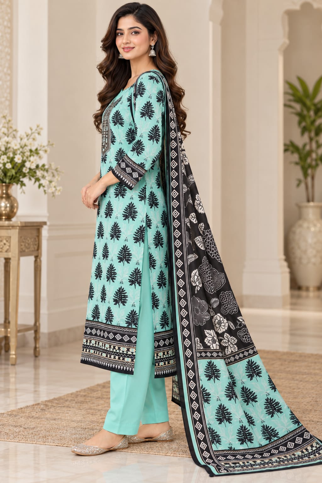 Premium Unstitched 3 Piece Bana Dora Linen