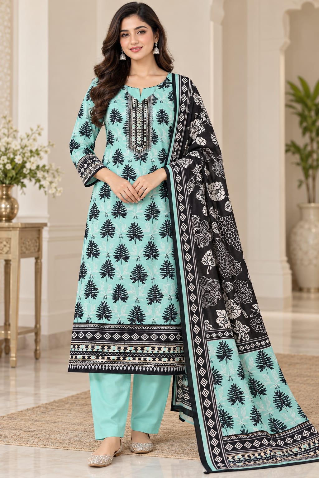 Premium Unstitched 3 Piece Bana Dora Linen