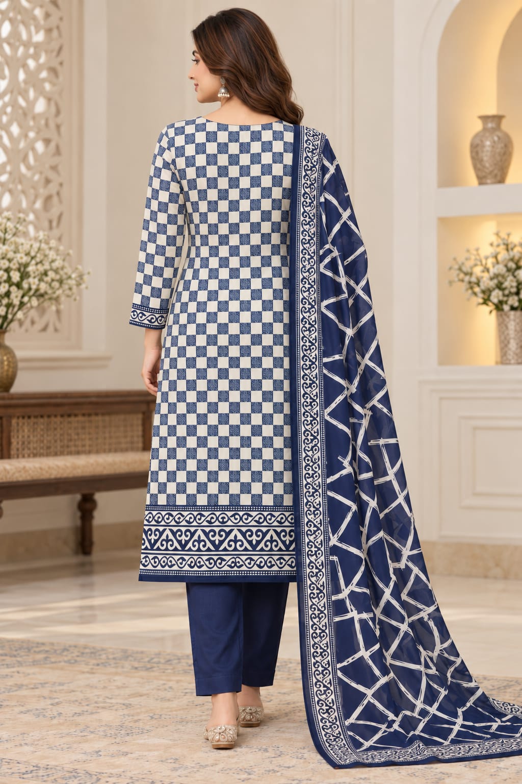 Premium Unstitched 3 Piece Bana Dora Linen