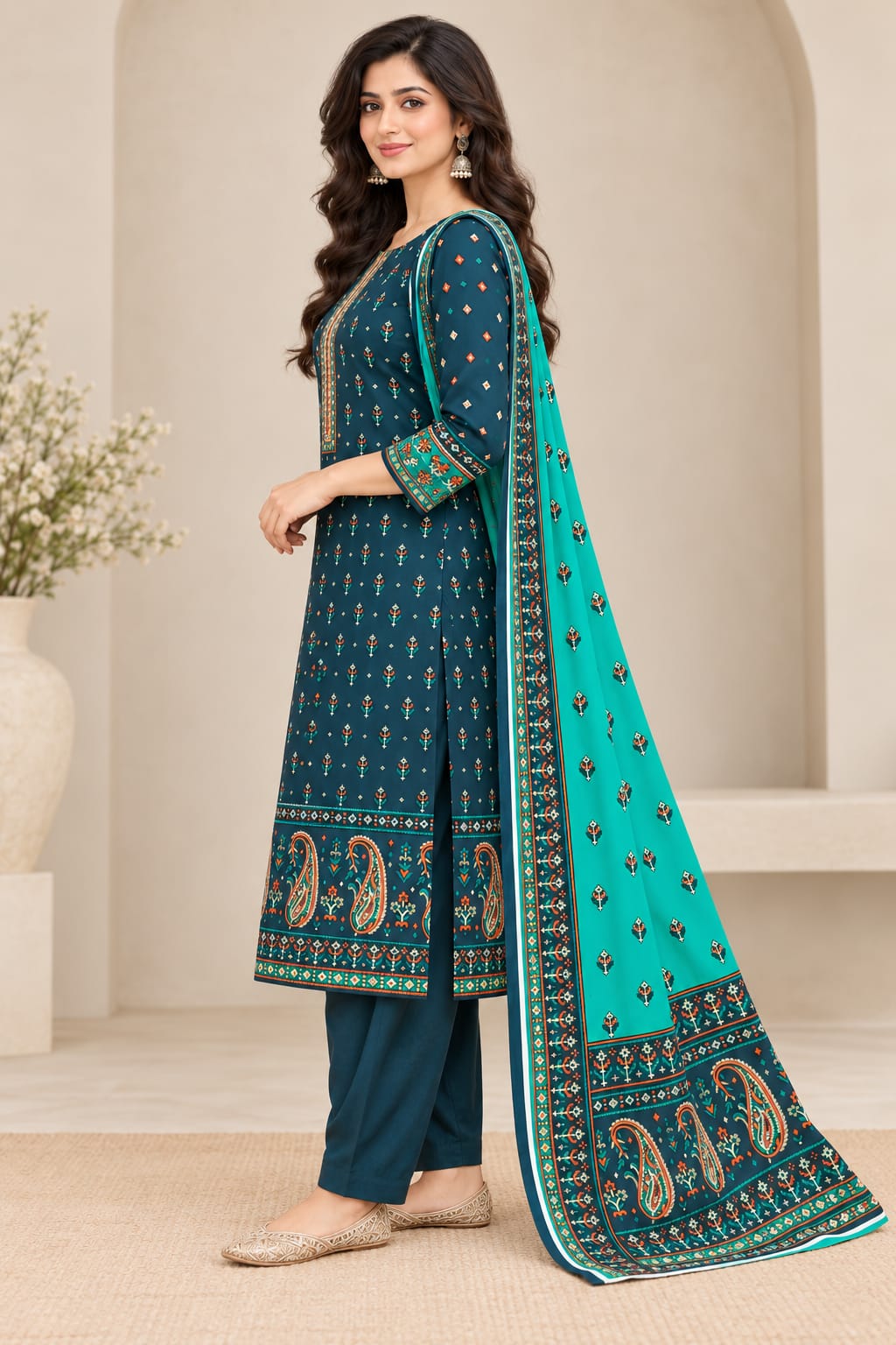 Premium Unstitched 3 Piece Linen