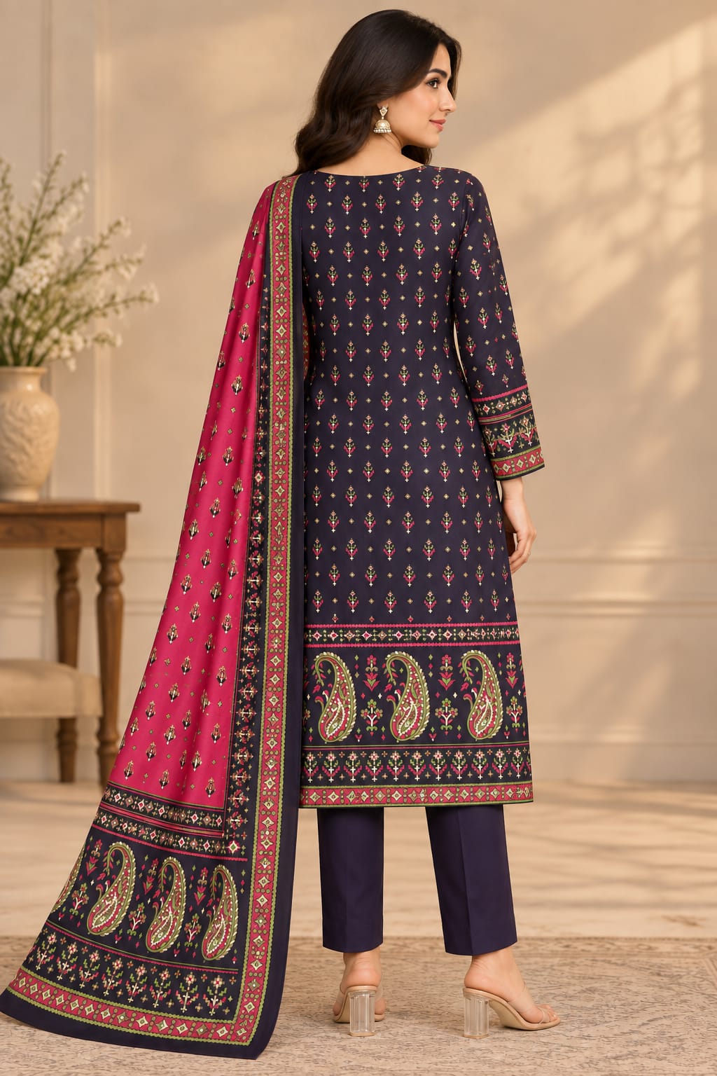 Premium Unstitched 3 Piece Linen