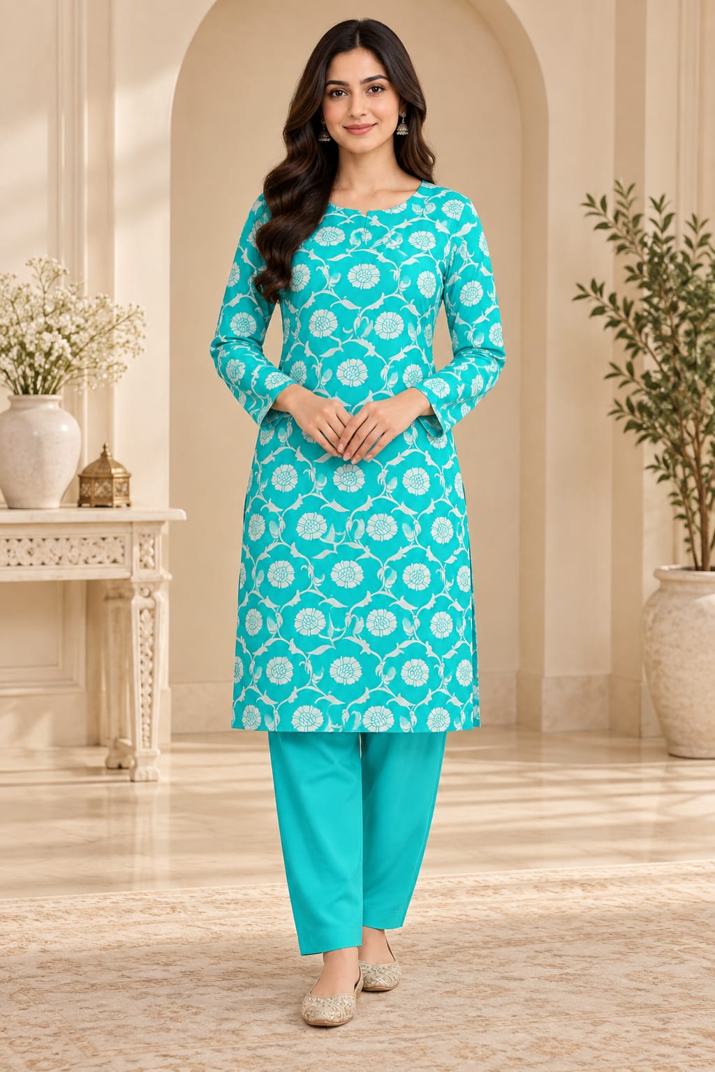2 Piece Premium Cotton Unstitched