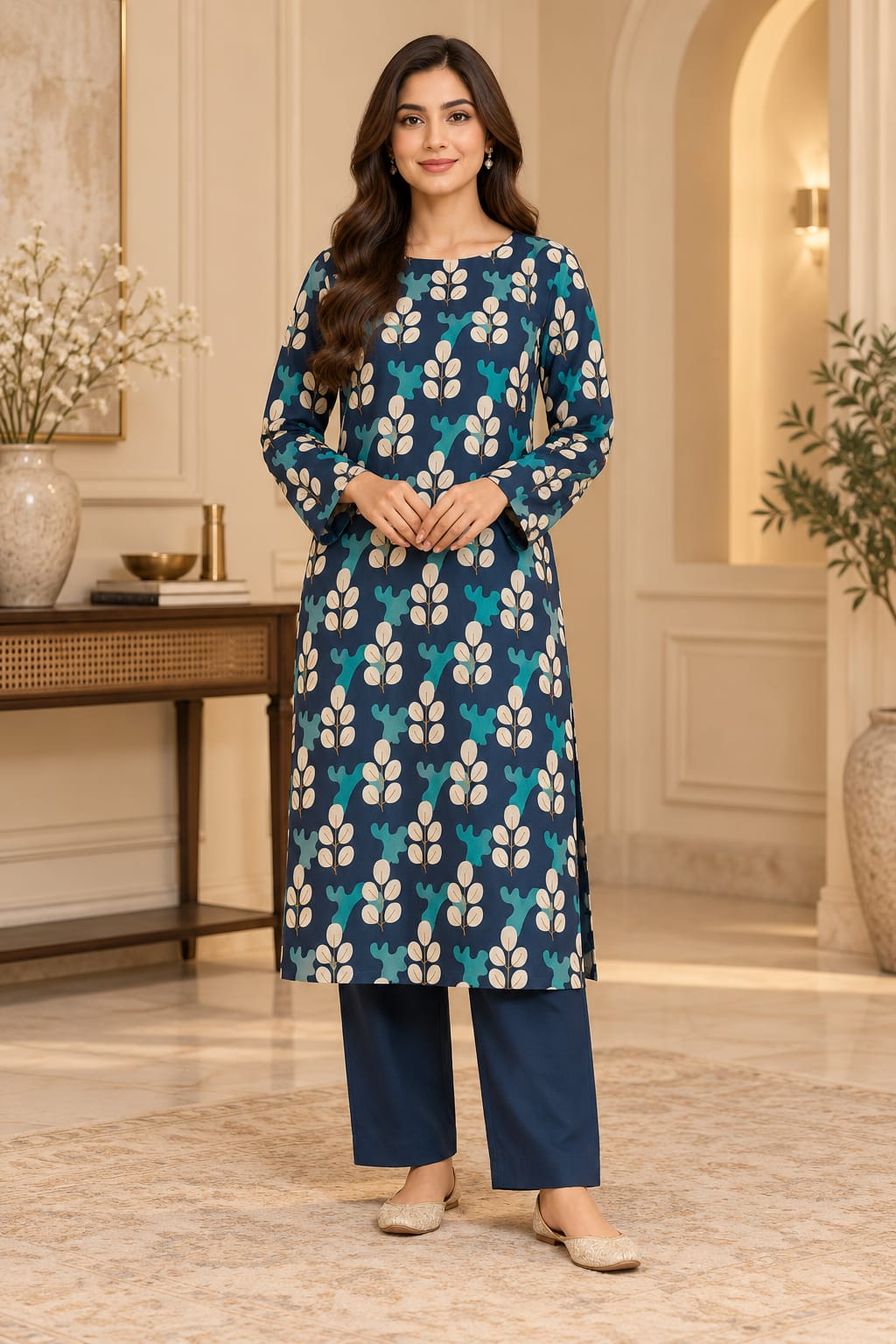 2 Piece Premium Cotton Unstitched