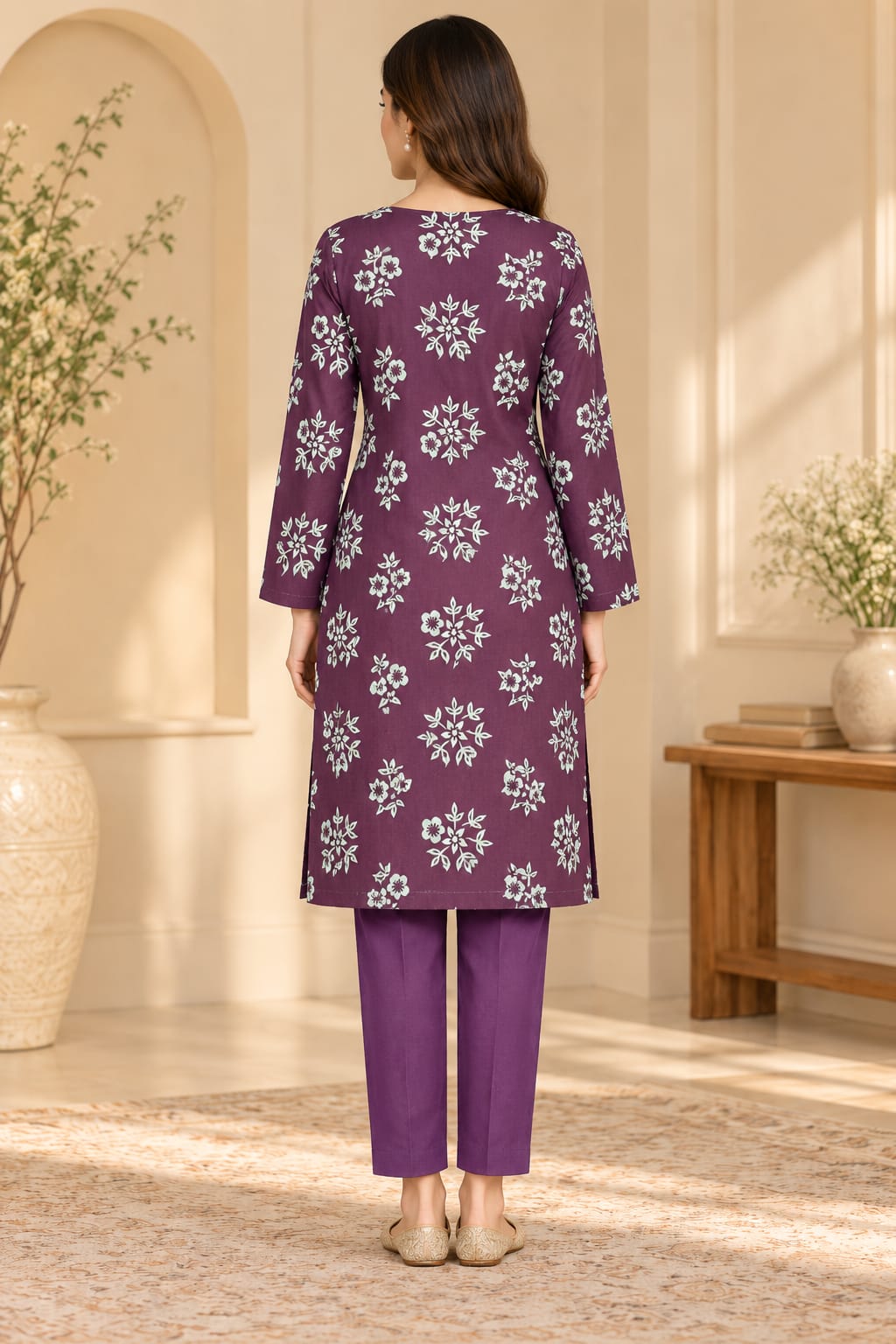 2 Piece Premium Cotton Unstitched