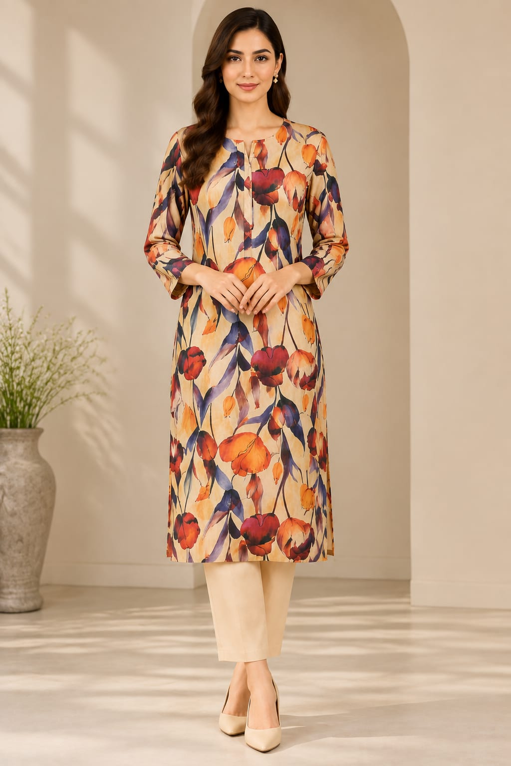 2 Piece Premium Cotton Unstitched