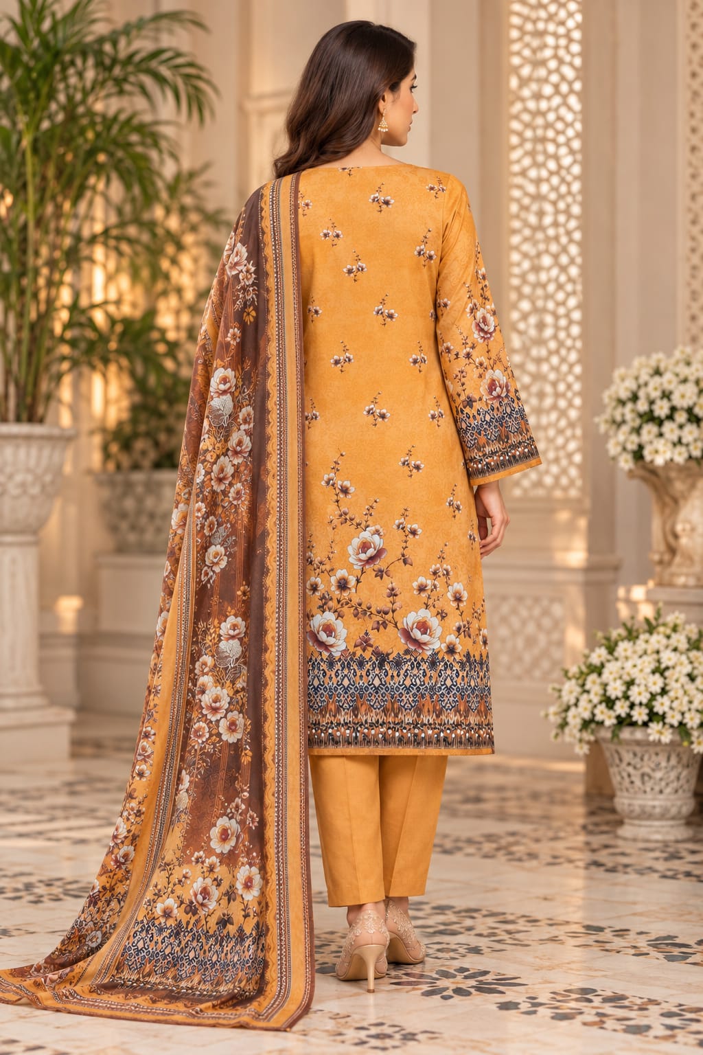 Premium Unstitched 3 Piece Cotton