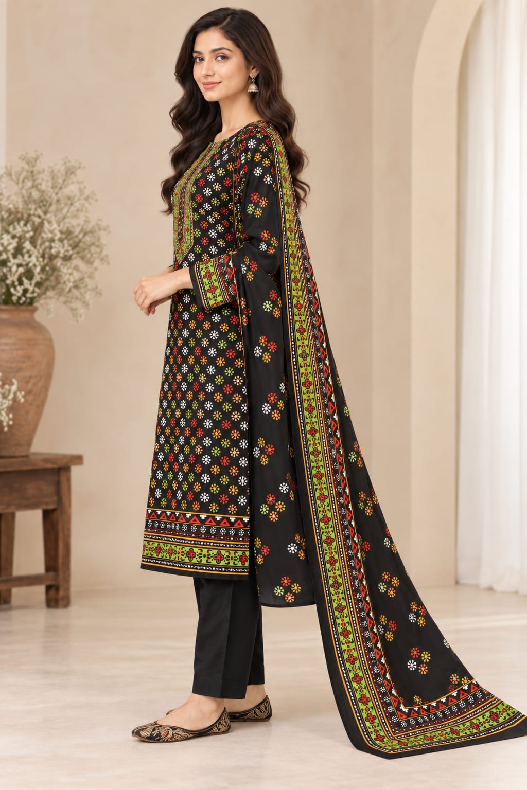 Premium Unstitched 3 Piece Bana Dora Linen