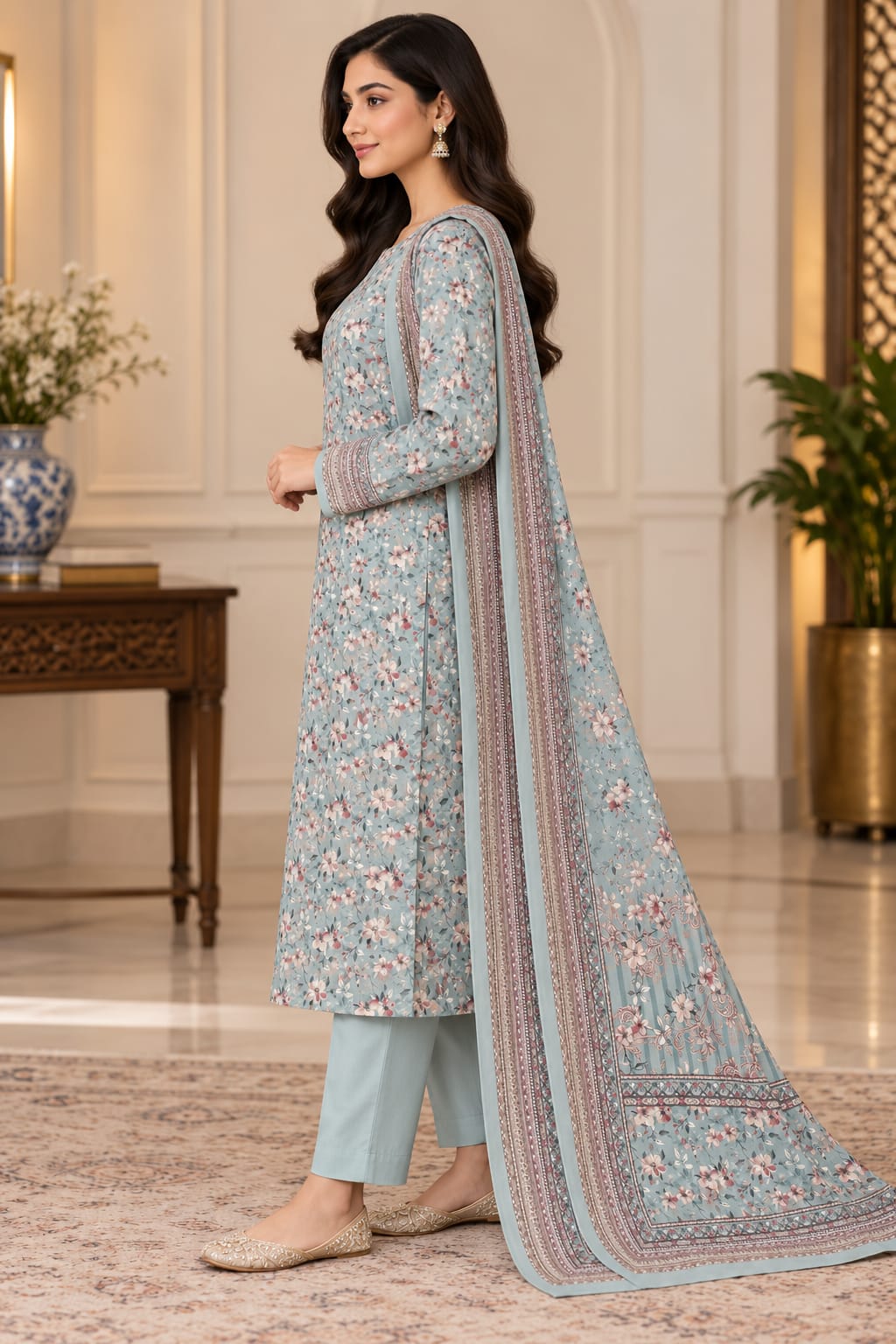 Premium Unstitched 3 Piece Linen