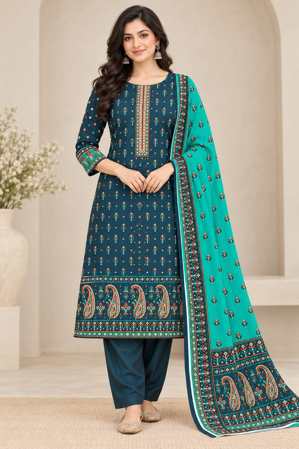 Premium Unstitched 3 Piece Linen