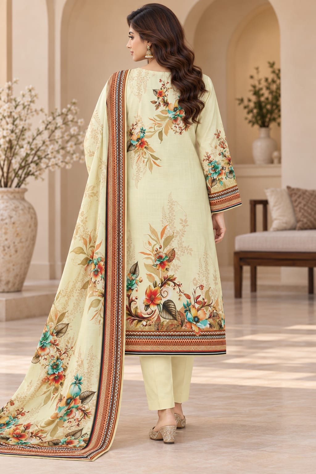 Premium Unstitched 3 Piece Linen